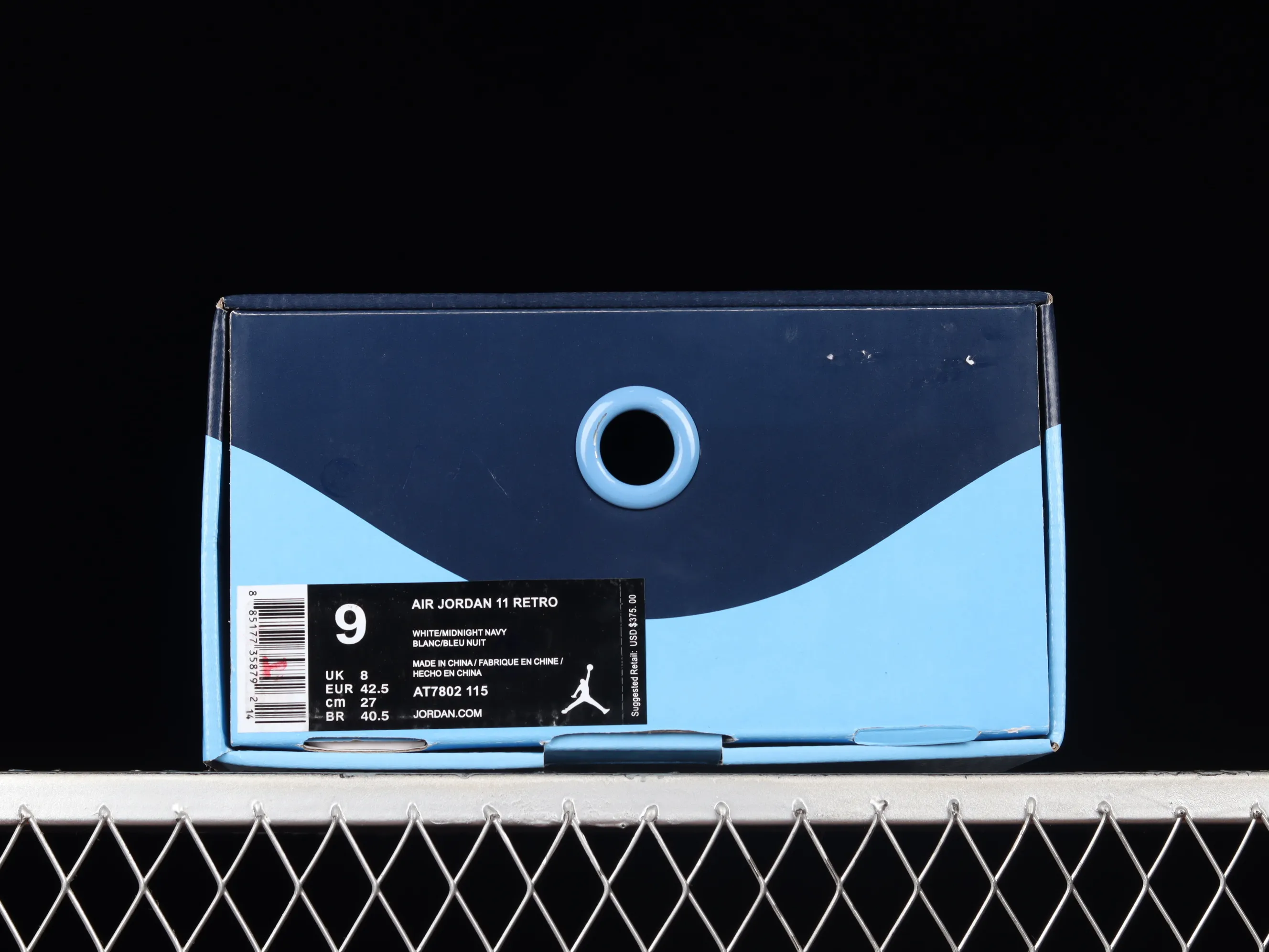 All categories Air Jordan Jordan series basketball shoes Air Jordan 11 pure original version Air Jordan 11 "Navy Blu" AJ11 Joe 11 navy blue high-top basketball shoes AT7802-115